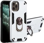 Voor iPhone 11 Pro 2 in 1 Armor Series PC + TPU beschermhoes met ringhouder (zilver)