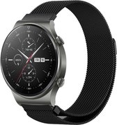 iMoshion Bandje Geschikt voor Huawei Watch GT Pro, Huawei Watch GT 2e Sport (46mm), Huawei Watch GT 2 - iMoshion Milanese Watch bandje - Zwart