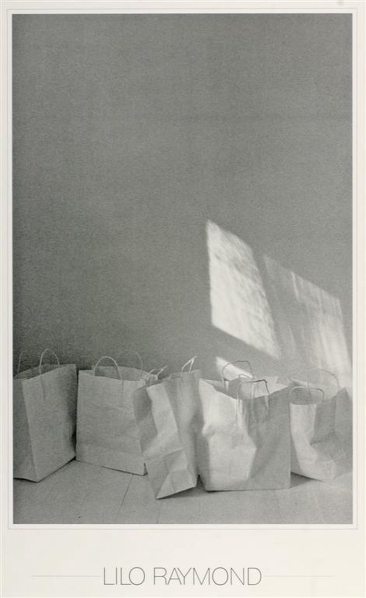 Catch Projecten Poster - Shopping bags - Lilo Raymond - Zwart/Wit - Fotografie - Jaren 80