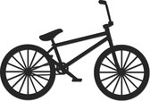 Wood-Gift - BMX Cross Bicycle - Petit - Zwart - Animaux et formes géométriques - Bois - Découpé au laser