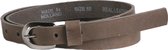 Just Dreamz - Dames riem - Donker grijs - Leer - 2 cm - Bandmaat 85