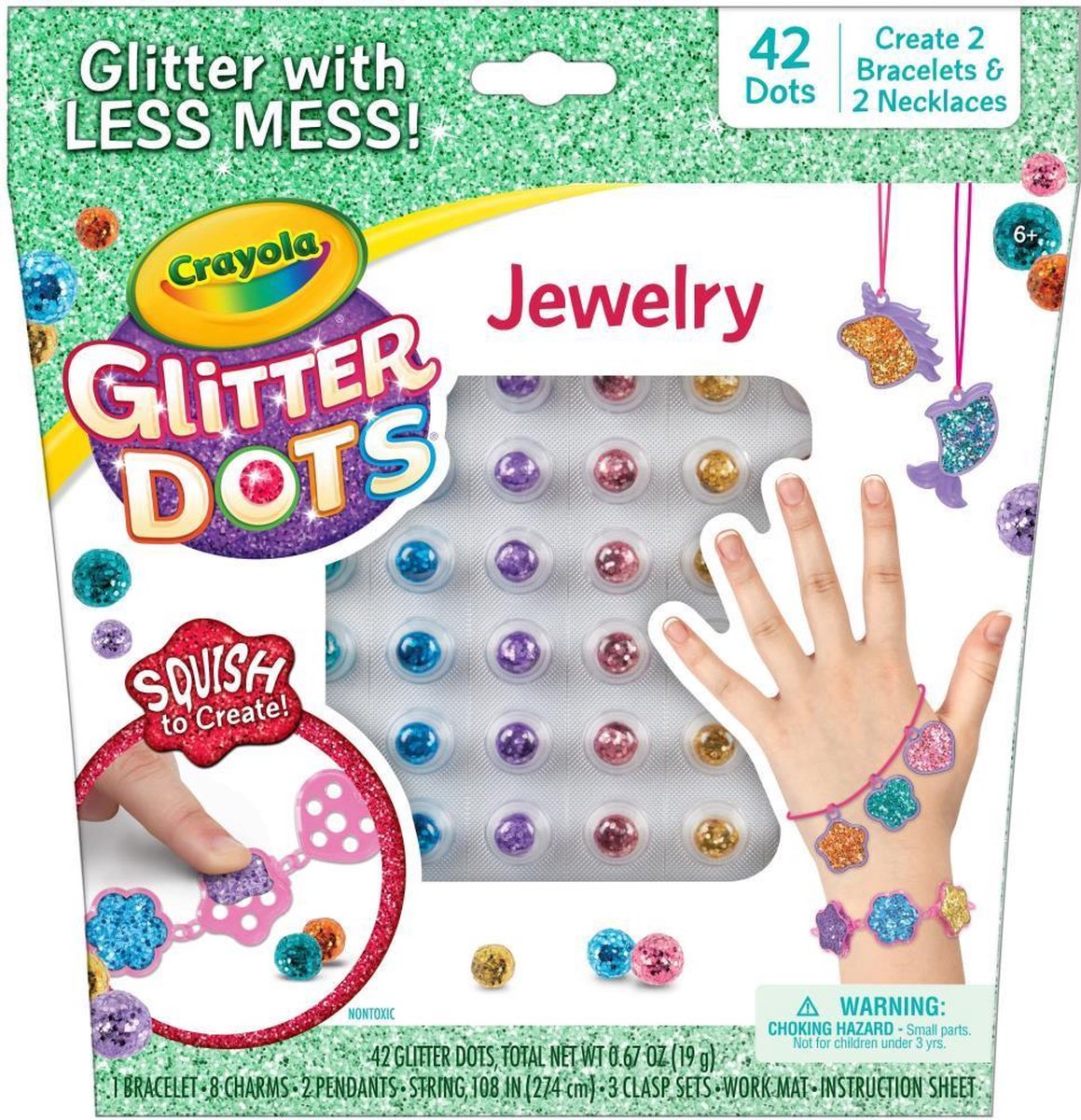 Crayola Glitter Dots Kit Jewelry Knutselen Voor kinderen