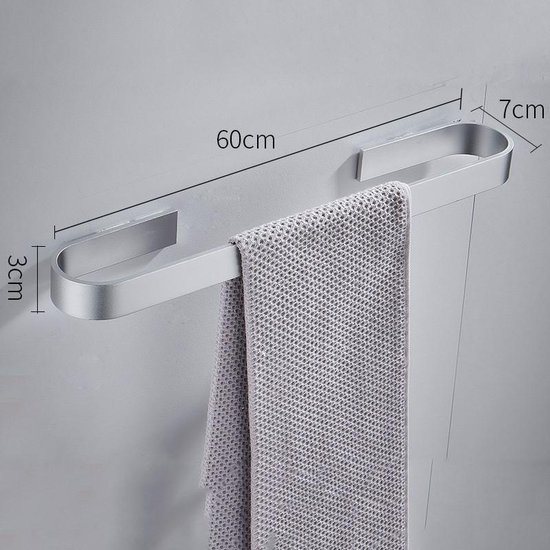Zen Staal PVD Handdoekhouder enkel, 800 mm [https
