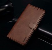 Voor Huawei P Smart 2020 GUSSIM Zakelijke stijl horizontale flip lederen hoes met houder & kaartsleuven & portemonnee (bruin)