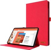 Voor Huawei Matepad 10.4 Horizontaal Flip TPU + stof PU lederen beschermhoes met naamkaartclip (rood)