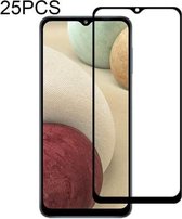 Voor Samsung Galaxy A12 25 STKS Volledige lijm Volledig scherm gehard glasfilm