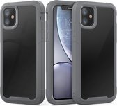 Voor iPhone 11 Transparant Serie Frame TPU + PC Stofdicht Krasbestendig Valbestendig Beschermhoes (grijs)