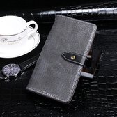 Voor motorola moto g8 plus idewei krokodil textuur horizontale flip lederen tas met houder en kaartsleuven en portemonnee (grijs)
