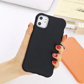 Voor iPhone 11 Pro effen kleur TPU Slim schokbestendige beschermhoes (zwart)