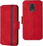 Voor Xiaomi Redmi Note 9 Pro / Note 9S / Note 9 Pro Max Retro Frosted Oil-side horizontale flip lederen tas met houder en kaartsleuven (rood)