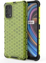 Voor OPPO Realme X7 schokbestendige honingraat pc + TPU-hoes (groen)