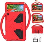 Voor Huawei MatePad T 10s 10.1 EVA Flat Anti Falling beschermhoes Shell met houder (rood)