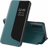 Voor Huawei P20 Zijdisplay Schokbestendig Horizontaal Flip Leren Case met Houder & Oproepbeantwoordfunctie & Slaap / Wake-up (Geen)