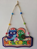 welcome board voor kinderkamer  Koude Uilen