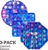Pop it fidget toy - Limited 3 Pack - Marble Blues