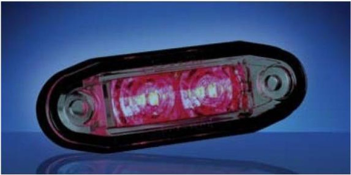Boreman Ltd. - LED Cosmetische Marker Lamp - ROOD - Onderdeelnummer: 1001-3005-R - Rood - Universele Installatie Marker Lamp - Vrachtwagen