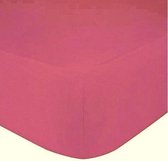 Premium - Jersey hoeslaken stretch Lits-jumeaux - Hoeslaken - 190x220 +40cm-geschikt voor boxspring - 100% katoen -‎ Roze