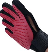 Borstel voor huisdieren - Rechter Hand - Voor Elke Vacht - Silicone - Vachtborstel - Borstel Handschoen - Roze- oDaani