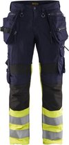 Blaklader High Vis werkbroek met stretch X1900 - Marine/High Vis Geel - C154