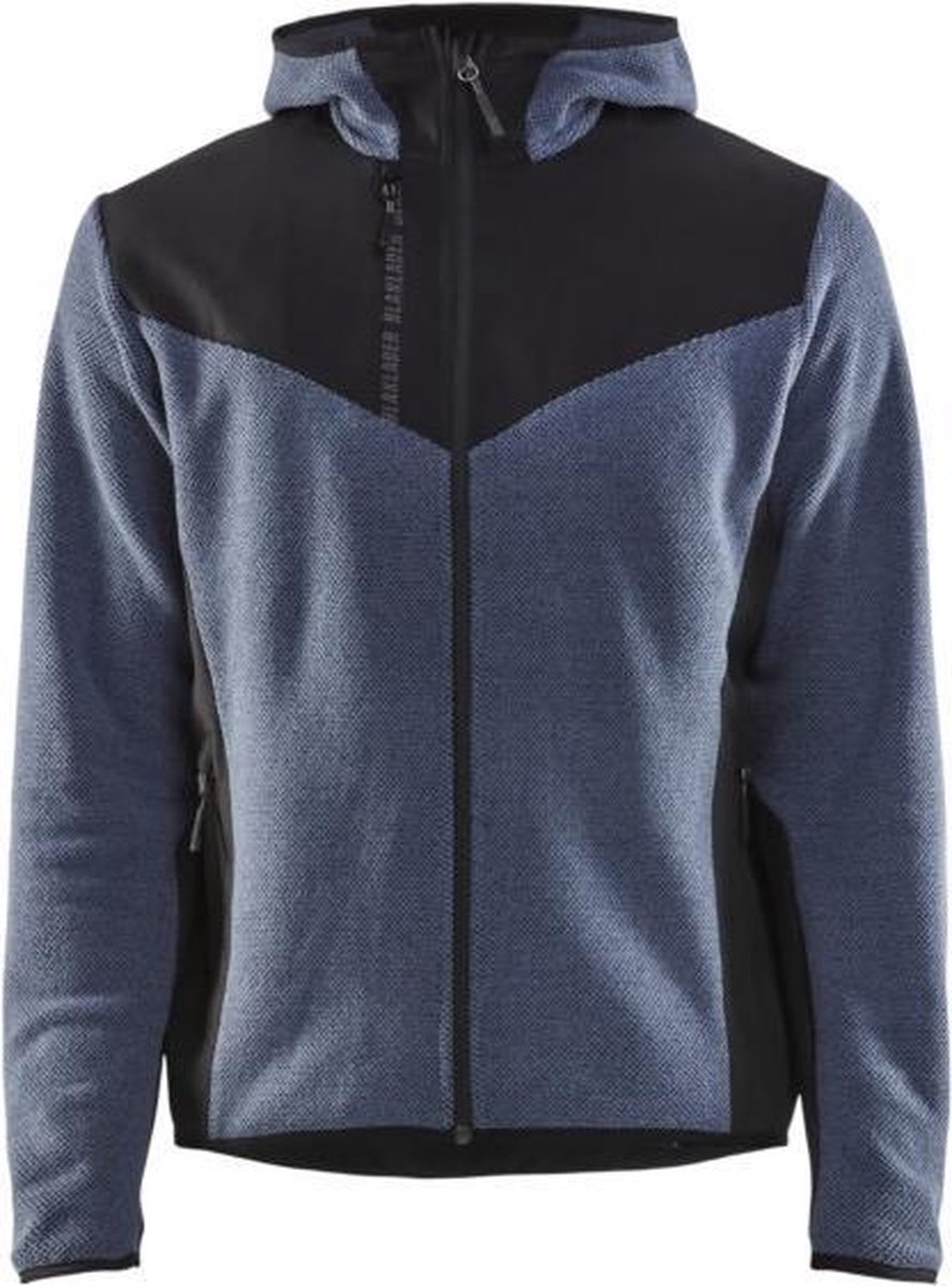 Blaklader Gebreid jack met softshell - Gevoelloos blauw/Donkerblauw - 2XS