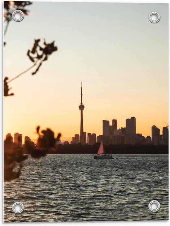 Tuinposter - CN Tower - Canada - Foto op Tuinposter (wanddecoratie voor buiten en binnen)