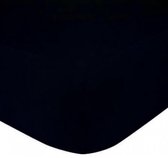 Premium - hoeslaken- jersey- stretch-Lits-Jumeaux- 190x220+40cm- geschikt voor boxspring- Zwart