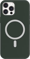 Hoes geschikt voor iPhone 12 / 12 Pro / Apple magnetische Ring & oplaadfunctie - TPU Back Cover - Groen
