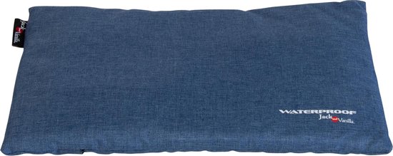 Jack and Vanilla - WATERPROOF - Bench Kussen - Kleur: Blauw - Maat S: 58x40cm