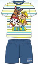 Paw Patrol pyjama - maat 128 - PAW shortama - blauw