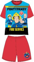 Brandweerman Sam shortama - maat 98 - Fireman Sam pyjama - rood