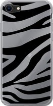 Apple iPhone SE (2020) - Smart cover - Zwart - ZebraPrint