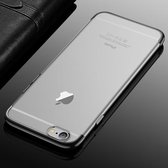 CAFELE voor iPhone 6 Plus & 6s Plus kleur galvaniseren TPU zachte beschermende achterkant van de behuizing (zwart)