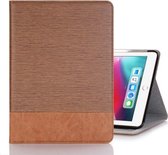 Cross Texture horizontale flip PU lederen hoes voor iPad Pro 12,9 inch (2018), met houder & kaartsleuven en portemonnee (bruin)