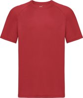 Fruit Of The Loom Heren Prestatie Sportskleding T-shirt (Rood)