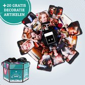 ROLA Explosion box - Explosion Foto Doos - Explosion Gift Box - Surprise Box - Al in elkaar gezet - Verjaardagskado Man & Vrouw - Foto Doos - Foto Box -  20 Gratis Versieraccessoires