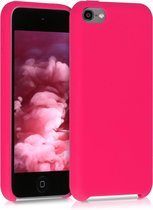 kwmobile hoes voor Apple iPod Touch 6G / 7G (6de en 7de generatie) - Beschermhoes voor mediaspeler - Backcover in neon roze