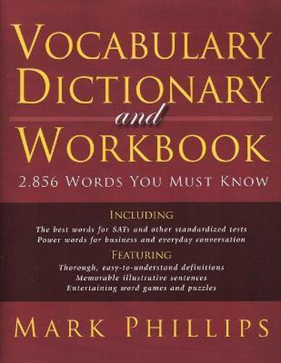 Vocabulary Dictionary and Workbook - cover
