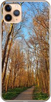 Apple iPhone 11 Pro Max - Smart cover - Transparant - Bomen