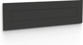 Briefplaat - ALBO- brievenbusklep - zwart - aluminium - design-  Integra 400