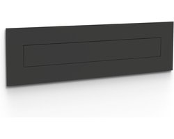 Briefplaat - ALBO- brievenbusklep - zwart - aluminium - design-  Integra 400