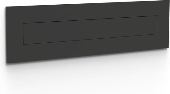Briefplaat - ALBO- brievenbusklep - zwart - aluminium - design- Integra 400  | bol.com