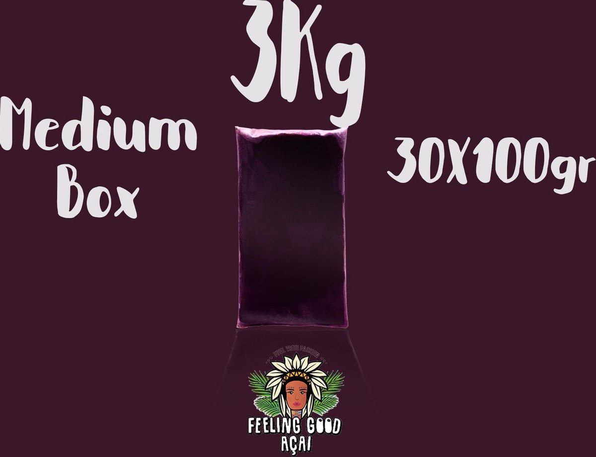 Bevroren a a pulp biologisch ongezoet wild Super Premium kwaliteit 16% 3 kg (30 x 100) g)