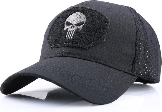 Premium Baseball Cap - Schedel Design - The Punisher - Trucker Pet - Snapbacks - Dames & Heren - One Size - Zwart