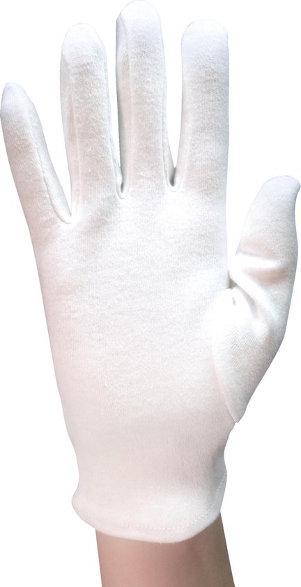 Lokken borst Ontwapening katoenen handschoen - 12 paar katoenhandschoen | bol.com