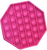 Pop it fidget toys - roze achthoek - gezien up TikTok - laat ze poppen - roze achthoek - monocrome