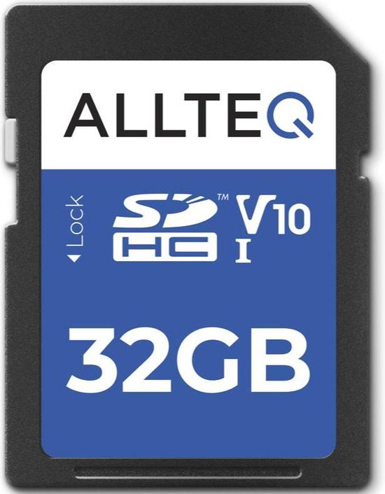 SD Kaart 32 GB - Geheugenkaart - SDHC - U1 - UHS-I - V10 - Allteq | bol.com
