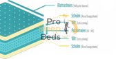 Pro Sleep Beds - Nasa Exculusive Traagschuim Matras - 500 Laags Pocket 7-Zones - 70x200 - 25cm