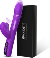 Paloqueth - 4 in 1 rabbit vibrator -stotend - roterend - vibrerend - luchtdrukvibrator - thrusting - rotating - G-spot en clitoris