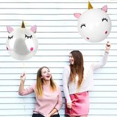 Ballon Folie I Lovely Unicorn Eyes I 2 stuks - decoratie - themafeest - kinderfeest- party