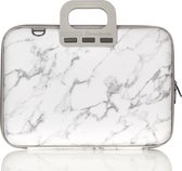 Bombata 15,6 inch Laptoptas met marmerprint - Limited Edition - Carrara